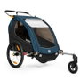 Burley Encore X Remolque de bicicleta y cochecito doble para niños con suspensión