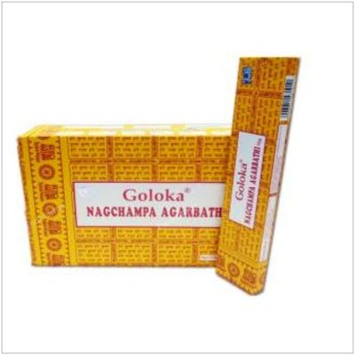 Goloka Incienso Nag Champa Amarillo 16grs S&S Goloka Incienso Nag Champa Amarillo 16grs S&S