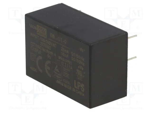 MEAN WELL Convertidor AC/DC 1W 9VDC IRM-01-9 MEAN WELL Convertidor AC/DC 1W 9VDC IRM-01-9