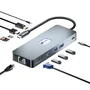 Leotec Docking Station 11 en 1 Plus LEDS03 Gris