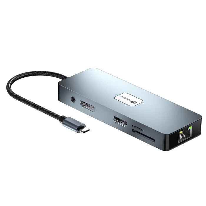Leotec Docking Station 11 en 1 Plus LEDS03 Gris Leotec Docking Station 11 en 1 Plus LEDS03 Gris