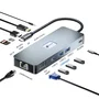 Leotec Docking Station 11 en 1 Plus LEDS03 Gris
