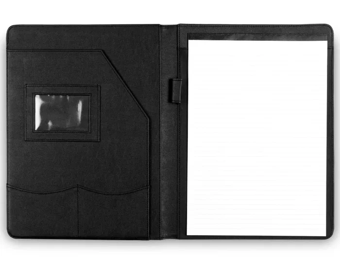 Q-connect Carpeta Portafolios sin Cremallera con Departamentos Interiores Color Negro 320x250 mm