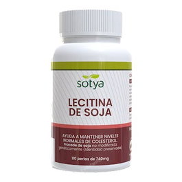 SOTYA Lecitina de Soja 500Mg 110 Perlas - Ayuda a mantener niveles normales de colesterol