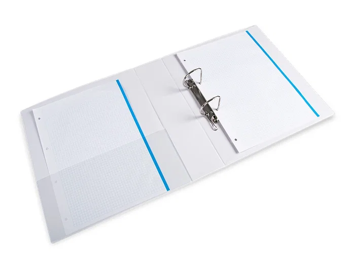 Liderpapel Carpeta Canguro 2 Anillas Mixtas 55mm A4 Plástico Blanco