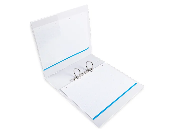 Liderpapel Carpeta Canguro 2 Anillas Mixtas 55mm A4 Plástico Blanco
