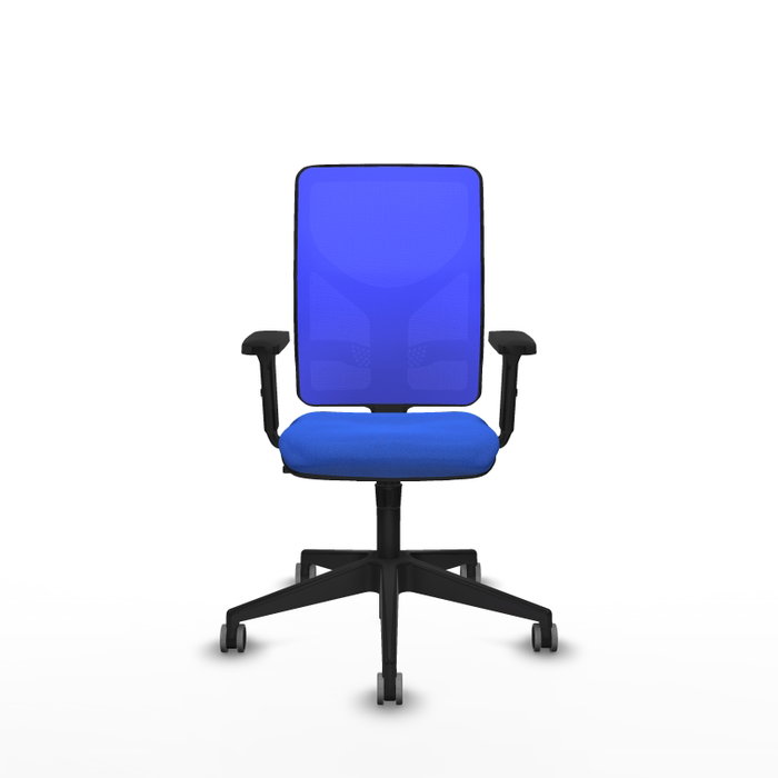 PIQUERAS Y CRESPO Silla de oficina Motilla con mecanismo Sincro, Azul
