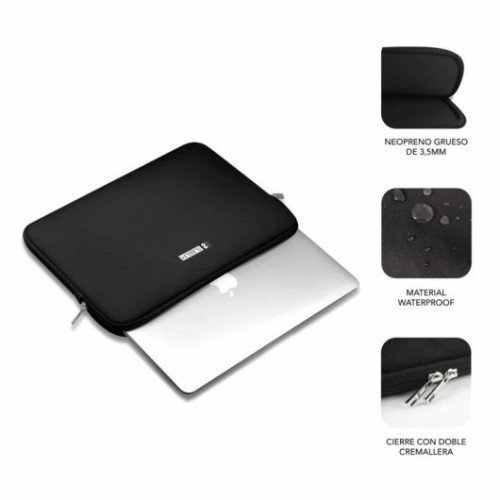 Subblim Funda Business Laptop Sleeve Neoprene V2 11,6-12,5 Pulgadas Negro