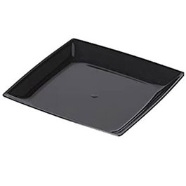 Duni Plato Cuadrado Negro (792 Ud)