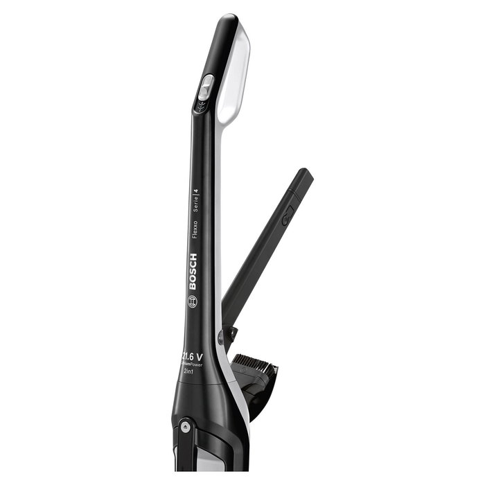 Bosch BBH32101 Aspiradora Escoba 2 en 1 Sin Bolsa Negra a Bateria de 21.6V con Cepillo para Tapicería y Boquilla Estrecha