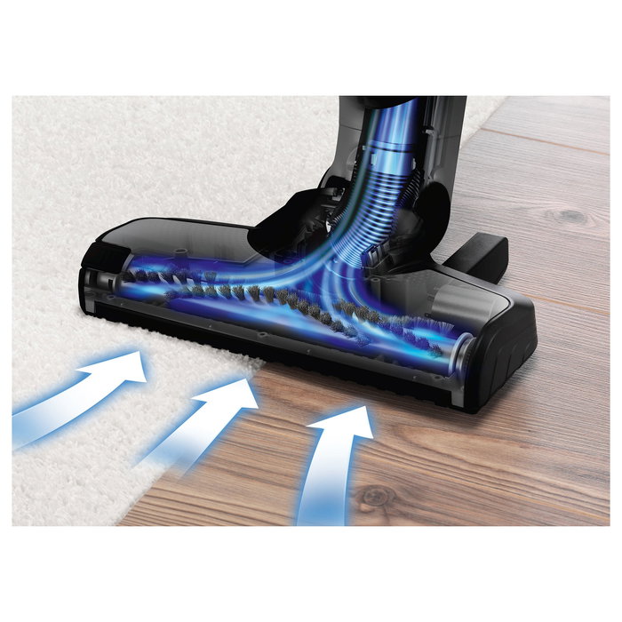 Bosch BBH32101 Aspiradora Escoba 2 en 1 Sin Bolsa Negra a Bateria de 21.6V con Cepillo para Tapicería y Boquilla Estrecha