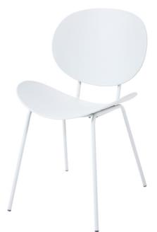 DKD Home Decor Shenglong 1 Taburete Scandi Urban Blanco Negro 50 x 51 x 104 cm