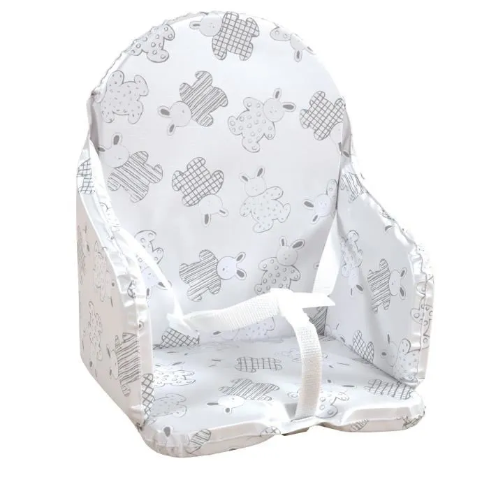 Looping Cojín Silla Alta Correas de Conejo Pijama Lavable Hecho en Francia 6 Meses 15 kg Looping Cojín Silla Alta Correas de Conejo Pijama Lavable Hecho en Francia 6 Meses 15 kg