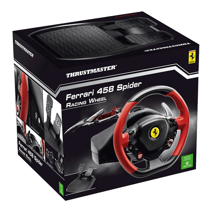 Thrustmaster Ferrari 458 Spider Volante y Pedales para Xbox One y Series X|S Thrustmaster Ferrari 458 Spider Volante y Pedales para Xbox One y Series X|S