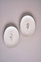 Hermia BNLZF24KYS24012673 Juego de Fuentes de Porcelana (2 Piezas) 24 x 19 cm