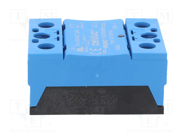 CELDUC SO7 Relé de semiconductor monofásico 50A 24-510VAC CELDUC SO7 Relé de semiconductor monofásico 50A 24-510VAC