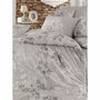 Aucune Juego de cama Gris 100% algodón reforzado con funda nórdica y 2 fundas de almohada