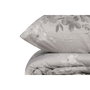 Aucune Juego de cama Gris 100% algodón reforzado con funda nórdica y 2 fundas de almohada