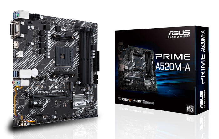 Asus Prime A520M-A II/CSM Socket AM4 Micro ATX DDR4