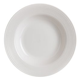 Plato Hondo Blanco Porcelana Cocina 22,50 X 22,50 X 4 cm