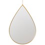Home Deco Factory Juego De 3 Espejos Colgar Gota Lounge Polipropileno Vidrio Dorado