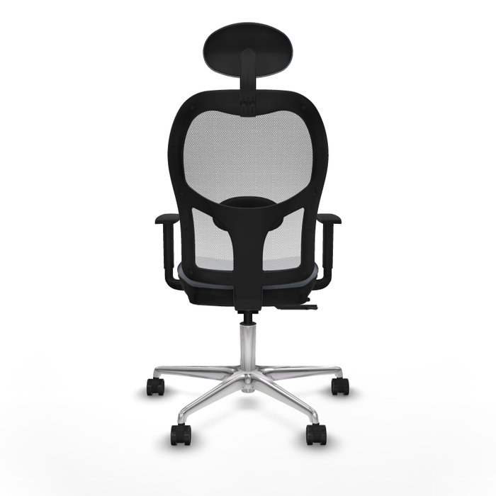 PIQUERAS Y CRESPO Silla de oficina Jorquera Gris y Blanca con mecanismo Sincro/Traslack