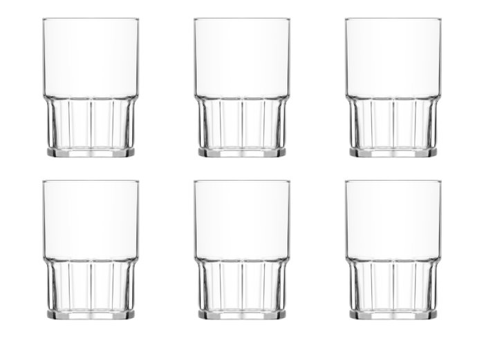 LAV Set de 6 Vasos Calista Apilables Largos 510cc
