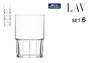 LAV Set de 6 Vasos Calista Apilables Largos 510cc