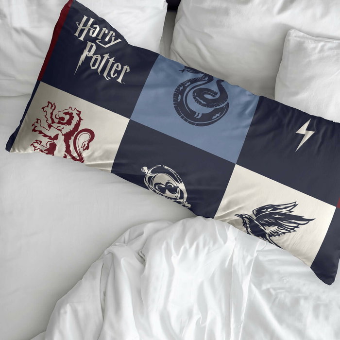 Funda de almohada Harry Potter Hogwarts Multicolor 175 Hilos 45 x 110 cm