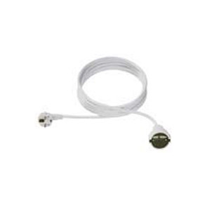Bachmann - Cable de extensión de protección de contacto, 230 VAC, Blanco, 7.5 m Bachmann - Cable de extensión de protección de contacto, 230 VAC, Blanco, 7.5 m