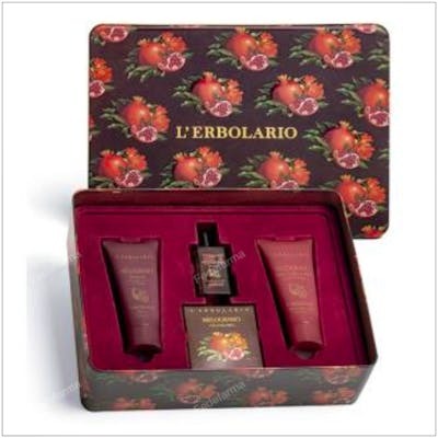 L’ERBOLARIO Melograno Trio Perfume 50 ml + Gel de Baño 100 ml + Crema Corporal 100 ml Caja Regalo Metalica L’ERBOLARIO Melograno Trio Perfume 50 ml + Gel de Baño 100 ml + Crema Corporal 100 ml Caja Regalo Metalica