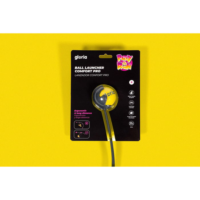 Gloria Lanzador Confort Pro S Gris-Amarillo 46 cm Play And Run