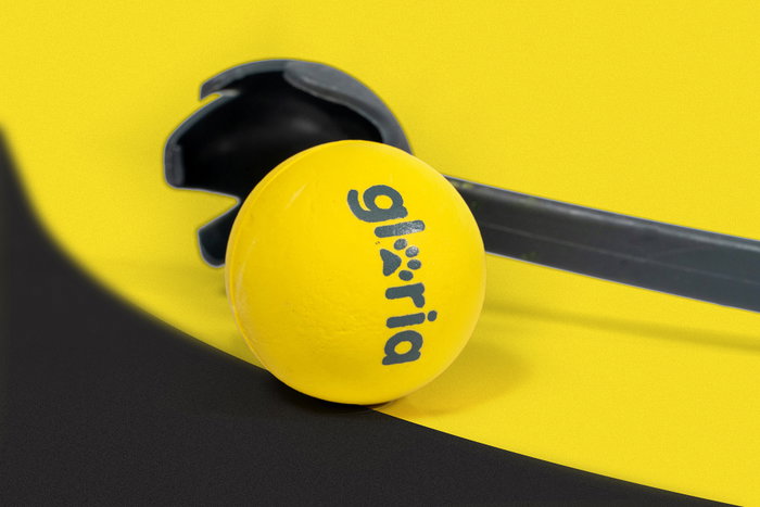 Lanzador de Pelotas para Perros Gloria Amarillo Polipropileno TPR S