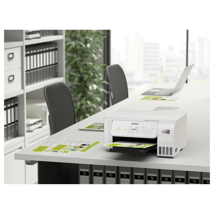 Epson EcoTank ET-2876 Impresora de Inyección de Tinta a Color A4 Wifi Blanco