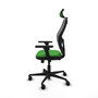 PIQUERAS Y CRESPO Silla de oficina Jorquera con mecanismo Sincro/Traslack, Verde y Gris