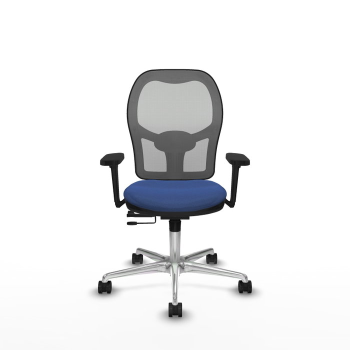 PIQUERAS Y CRESPO Silla de oficina Jorquera con mecanismo Sincro/Traslack, Azul marino y Gris PIQUERAS Y CRESPO Silla de oficina Jorquera con mecanismo Sincro/Traslack, Azul marino y Gris