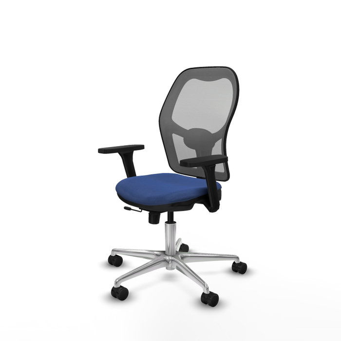 PIQUERAS Y CRESPO Silla de oficina Jorquera con mecanismo Sincro/Traslack, Azul marino y Gris PIQUERAS Y CRESPO Silla de oficina Jorquera con mecanismo Sincro/Traslack, Azul marino y Gris