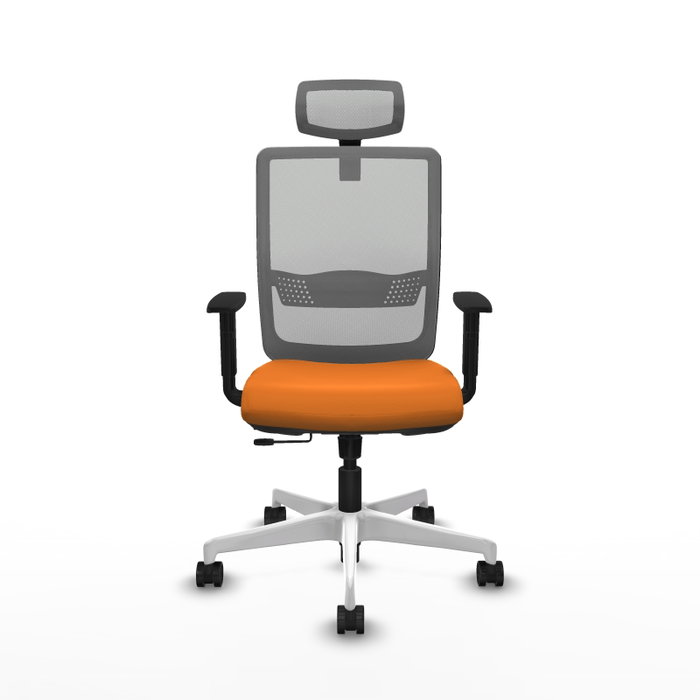 PIQUERAS Y CRESPO Silla de oficina Haches Naranja y Gris