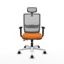 PIQUERAS Y CRESPO Silla de oficina Haches Naranja y Gris