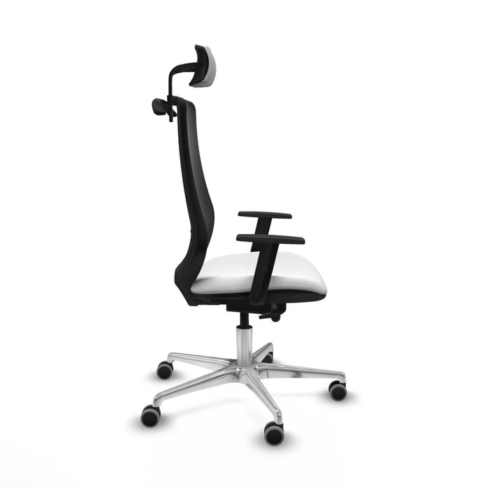 PIQUERAS Y CRESPO Silla de oficina Mardos con mecanismo Sincro/Traslack en Blanco y Negro