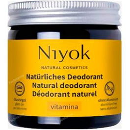 NIYOK Desodorante Antitraspirante Vitamina 40 Ml Cuidado Piel Certificado Cosmos Natural Vegano