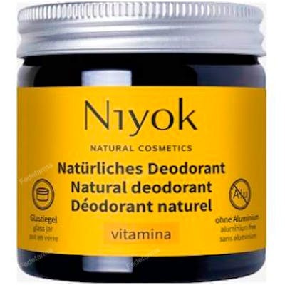 NIYOK Desodorante Antitraspirante Vitamina 40 Ml Cuidado Piel Certificado Cosmos Natural Vegano NIYOK Desodorante Antitraspirante Vitamina 40 Ml Cuidado Piel Certificado Cosmos Natural Vegano