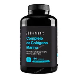 ZENEMENT Colágeno Marino Hidrolizado 180 Cápsulas para Piel y Huesos con Vitamina C y Ácido Hialurónico