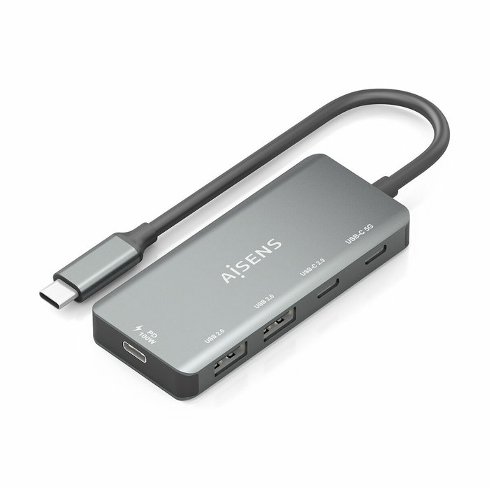 Aisens Hub USB 3.1 USB-C A109-0946 Gris