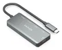 Aisens Hub USB-C A109-0946 con PD 100W y 4 puertos adicionales, Gris
