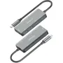 Aisens Hub USB-C A109-0946, 2xUSB, 2xUSB Tipo-C, 1xUSB Tipo-C PD 100W, Gris