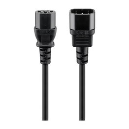 Goobay Cable de extensión para aparatos de refrigeración 1,5 m Negro