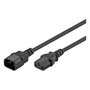 Goobay Cable de extensión para aparatos de refrigeración 1,5 m Negro