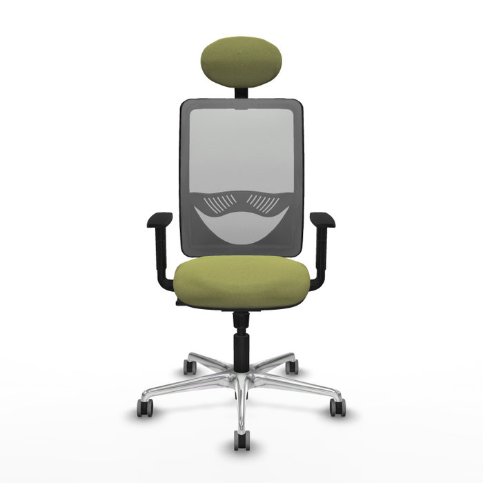 PIQUERAS Y CRESPO Silla de oficina Zulema con mecanismo Sincro, Verde oliva y Gris PIQUERAS Y CRESPO Silla de oficina Zulema con mecanismo Sincro, Verde oliva y Gris