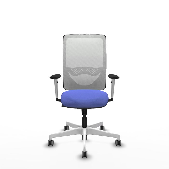 PIQUERAS Y CRESPO Silla de oficina Zulema Azul claro y Blanco con mecanismo Sincro PIQUERAS Y CRESPO Silla de oficina Zulema Azul claro y Blanco con mecanismo Sincro